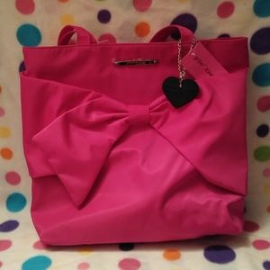 **SOLD** Betsey Johnson Bow Tote Purse